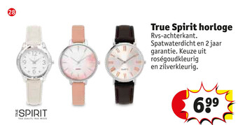 Kruidvat True Spirit horloge aanbieding