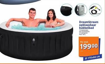 Action Dreamstream Opblaasbaar Bubbelbad aanbieding