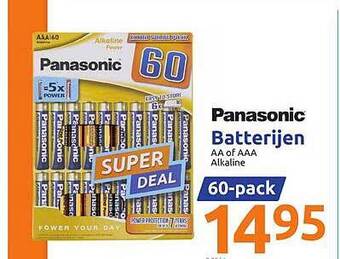Action Panasonic Batterijen aanbieding
