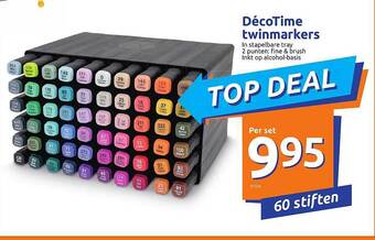 Action Décotime Twinmarkers aanbieding