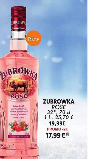 Cora Zubrowka Rose aanbieding