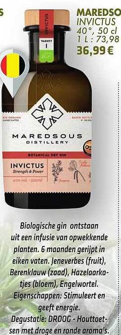 Cora Maredsous Invictus aanbieding