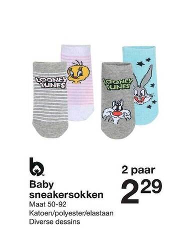Zeeman Baby Sneakersokken aanbieding
