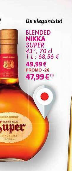 Cora Blended Nikka Super 43° aanbieding