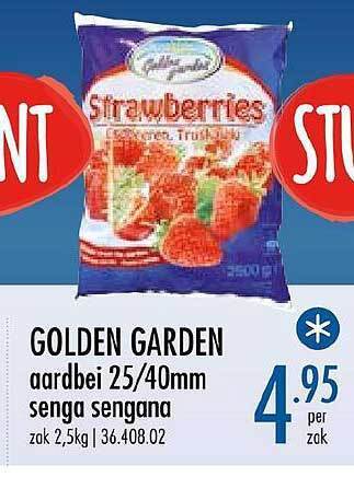 Horeca totaal Golden Garden Aardbei 25-40mm Senga Sengana aanbieding