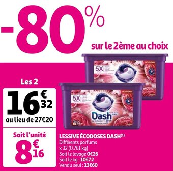 Auchan Lessive Ecodoses Dash aanbieding