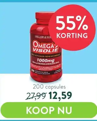 Holland & Barrett Omega Visolie 200 capsules aanbieding