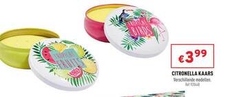 Trafic Citronella Kaars aanbieding