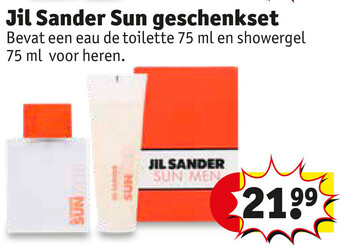 Kruidvat Jil Sander Sun geschenkset aanbieding