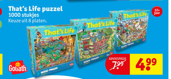 Kruidvat Goliath That's Life puzzel aanbieding
