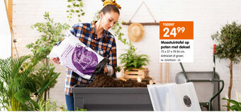 Fun Moestuintafel op poten met deksel 75x37x78(h) cm aanbieding