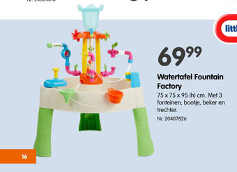 Fun Watertafel fountain factory 75x75x95(h) cm aanbieding
