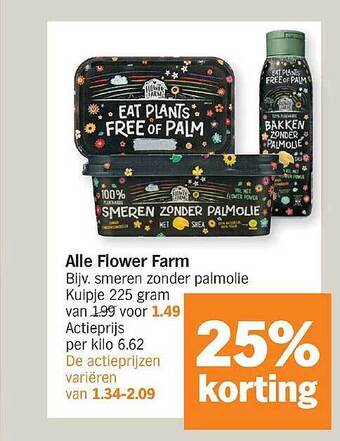Albert Heijn Alle Flower Farm aanbieding