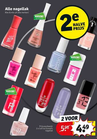 Kruidvat 2 X Catrice Iconails Nagellak aanbieding