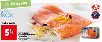 Auchan Filet de Queue De Saumon Atlantique Label Rouge aanbieding