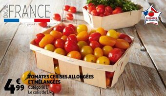 Auchan Tomates Cerises Allongees Et Melangees aanbieding