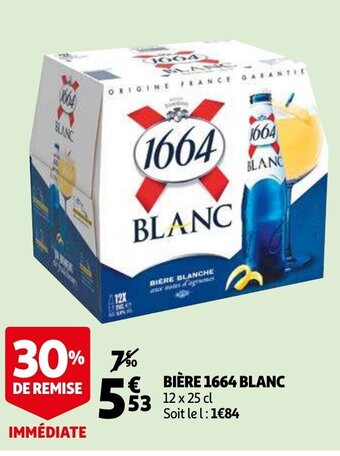 Auchan Biere 1664 Blanc aanbieding