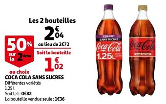 Auchan Coca Cola Sans Sucres aanbieding