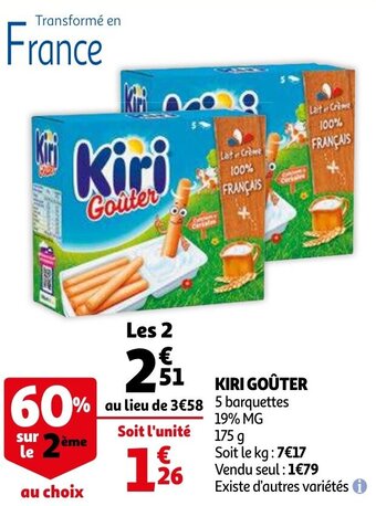 Auchan Kiri Gouter aanbieding
