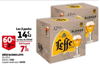 Auchan Biere Blonde Leffe aanbieding