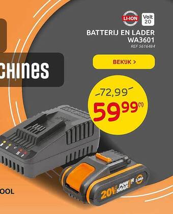 Brico Batterij Lader Wa3601 aanbieding