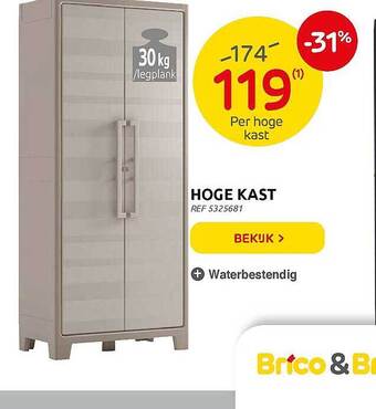 Brico Hoge Kast aanbieding