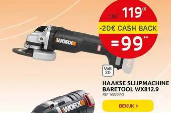 Brico Haakse Slijpmachine Baretool Wx812.9 aanbieding
