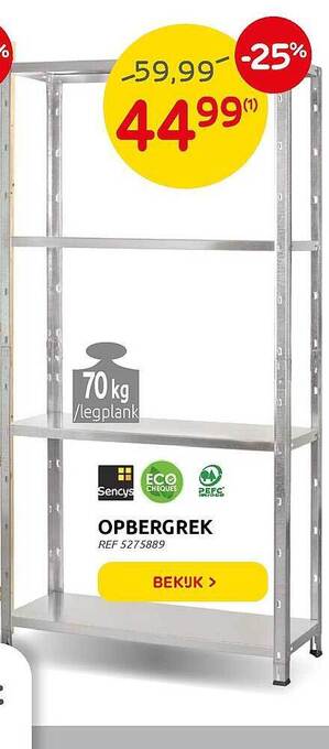 Brico Opbergrek aanbieding