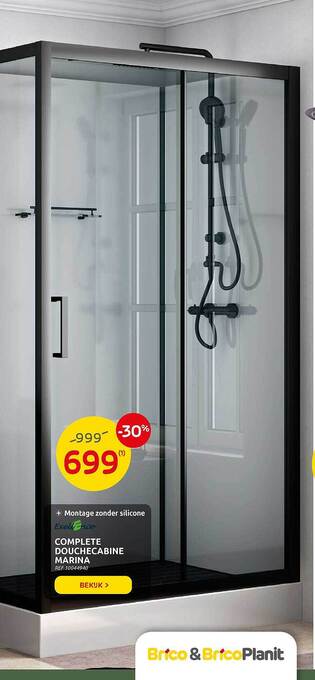 Brico Complete Douchecabine Marina aanbieding