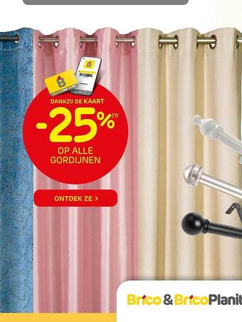 Brico Gordijnen aanbieding
