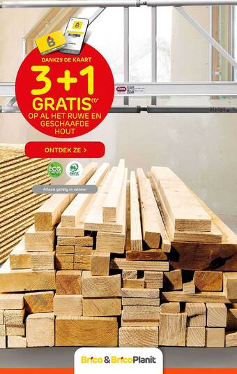 Brico Het Ruwe En Geschaafde Hout aanbieding