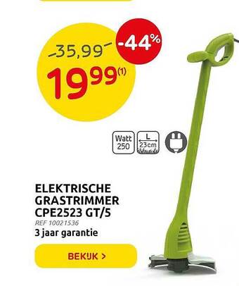 Brico Elektrische Grastrimmer Cpe2523 Gt-5 aanbieding