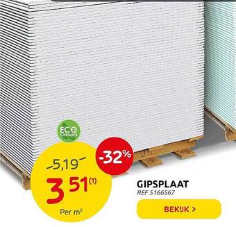 Brico Gipsplaat aanbieding