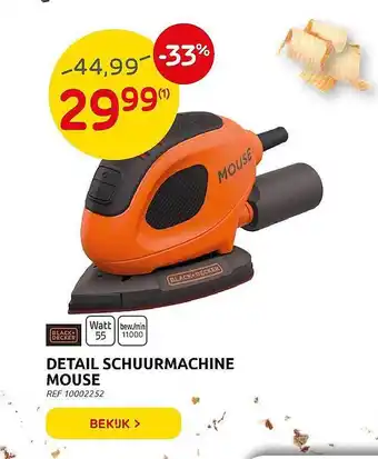 Brico Delail Schuurmachine Mouse aanbieding