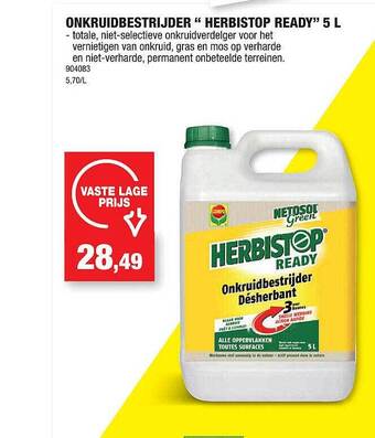 Hubo Onkruidbestrijder aanbieding