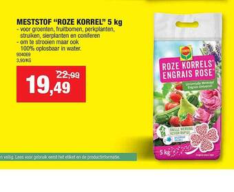 Hubo Meststof aanbieding