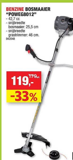 Hubo Benzine Bosmaaier aanbieding
