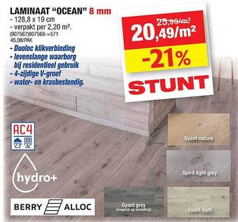 Hubo Laminaat aanbieding