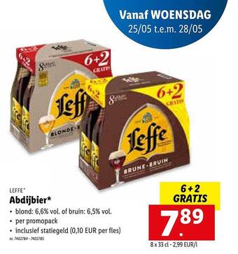 Lidl Leffe Abdijbier aanbieding