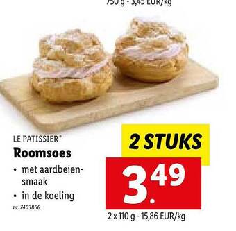Lidl Le Patissier Roomsoes aanbieding