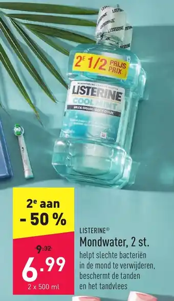 ALDI Listerine Mondwater 2 x 500 ml aanbieding