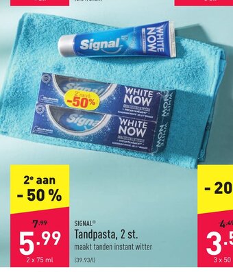 ALDI Signal Tandpasta 2 x 75 ml aanbieding