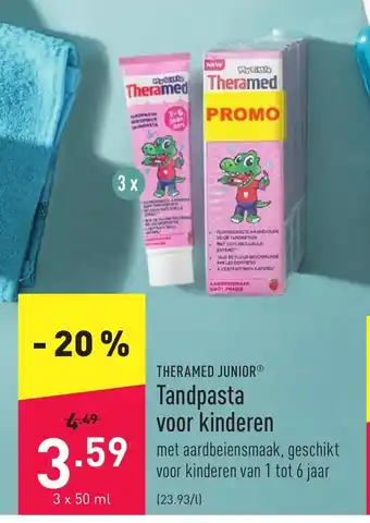 Theramed Junior Tandpasta voor kinderen 3 x 50 ml