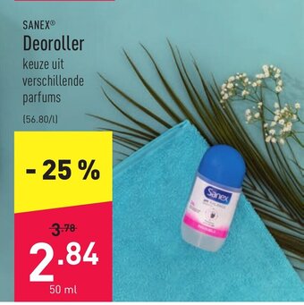 ALDI Sanex Deoroller 50 ml aanbieding