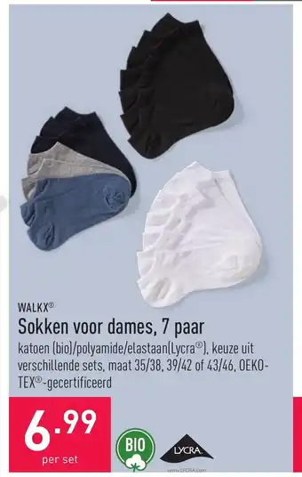ALDI Walkx Sokken voor dames, 7 paar maat 35/38, 39/42 aanbieding