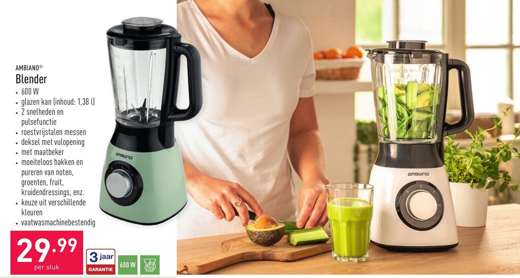 Ambiano Blender 600 W promotie bij ALDI