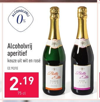 ALDI Alcoholvrij aperitief 75 cl aanbieding