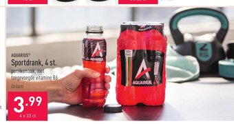 ALDI Aquarius Sportdrank 4 x 33 cl aanbieding