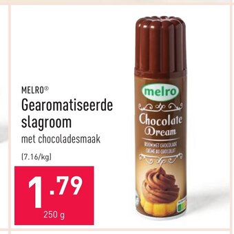 ALDI Melro Gearomatiseerde slagroom 250 g aanbieding
