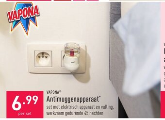 ALDI Vapona Antimuggenapparaat aanbieding